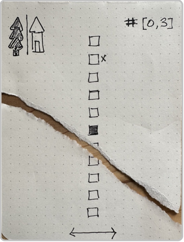 Search ID 14 | 2023/03/18 | FAIL (1 false alerts; 0 missed hides) | Unknown number of hides range: 0-3 | Distractors absent | cardboard | outdoors | mock